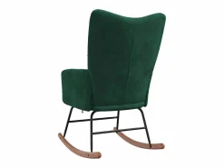 Sale vidaxl Silla mecedora de terciopelo oscuro Verde