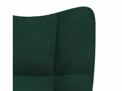 Sale vidaxl Silla mecedora de terciopelo oscuro Verde
