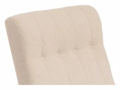 Discount MCW Silla mecedora -K10, , estructura con acabado imitación nogal Crema
