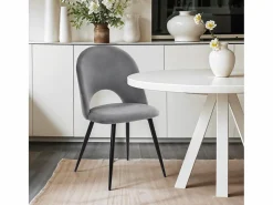 AHD Silla moderna de terciopelo y acolchada para salón-comedor y cocina Zarda -