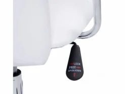 Silla oficina escritorio blanca polipiel