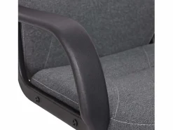 Silla Oficina Antracita con Ruedas, Reposabrazos y Regulable 57x103x46 cm