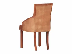 Clicnbuy Sillas de comedor 4 unidades cuero auténtico de cabra marrón