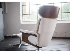 New Kawola Sillón - blanco terciopelo - TOSAR Crema