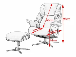Clearance Kawola Sillón - piel - MODO Gris