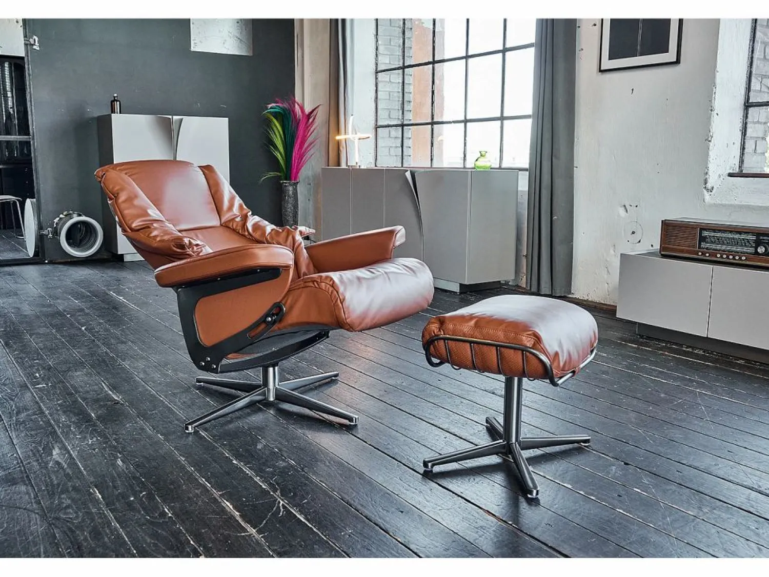 Kawola Sillón - marrón piel - MODO