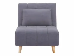 Vente-unique Sillón 1 plaza convertible de tela color STREVI