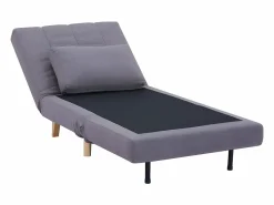 Vente-unique Sillón 1 plaza convertible de tela color STREVI