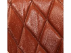 Discount Sillón | Silla de cuero auténtico y madera maciza de mango marrón SHL6869 Marru00f3n