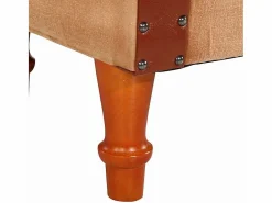 Discount Sillón | Silla de cuero auténtico y madera maciza de mango marrón SHL6869 Marru00f3n