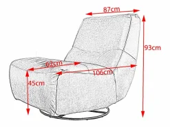 Kawola Sillón - piel - CINE