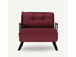 Hot Sillón Altadena 109, Rojo, 78x60x78cm, Tapiz, Patas: Metal Sillón Escandinavo