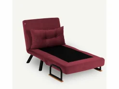 Hot Sillón Altadena 109, Rojo, 78x60x78cm, Tapiz, Patas: Metal Sillón Escandinavo
