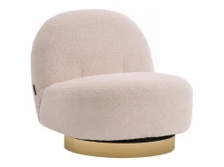 Habitat et jardin Sillón bouclette giratorio "Churchill" - 76 x 80 x 74 cm -