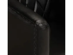 Hot vidaxl Sillón butaca de cuero auténtico Negro
