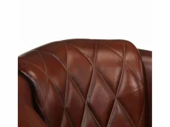 vidaxl Sillón butaca de cuero auténtico marrón