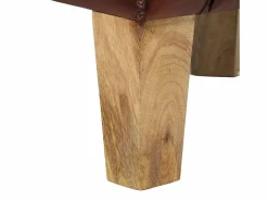 vidaxl Sillón butaca de cuero auténtico marrón
