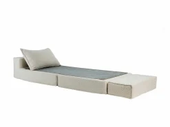 New Miliboo Sillón cama de 1 plaza de borreguillo VICTOR Blanco