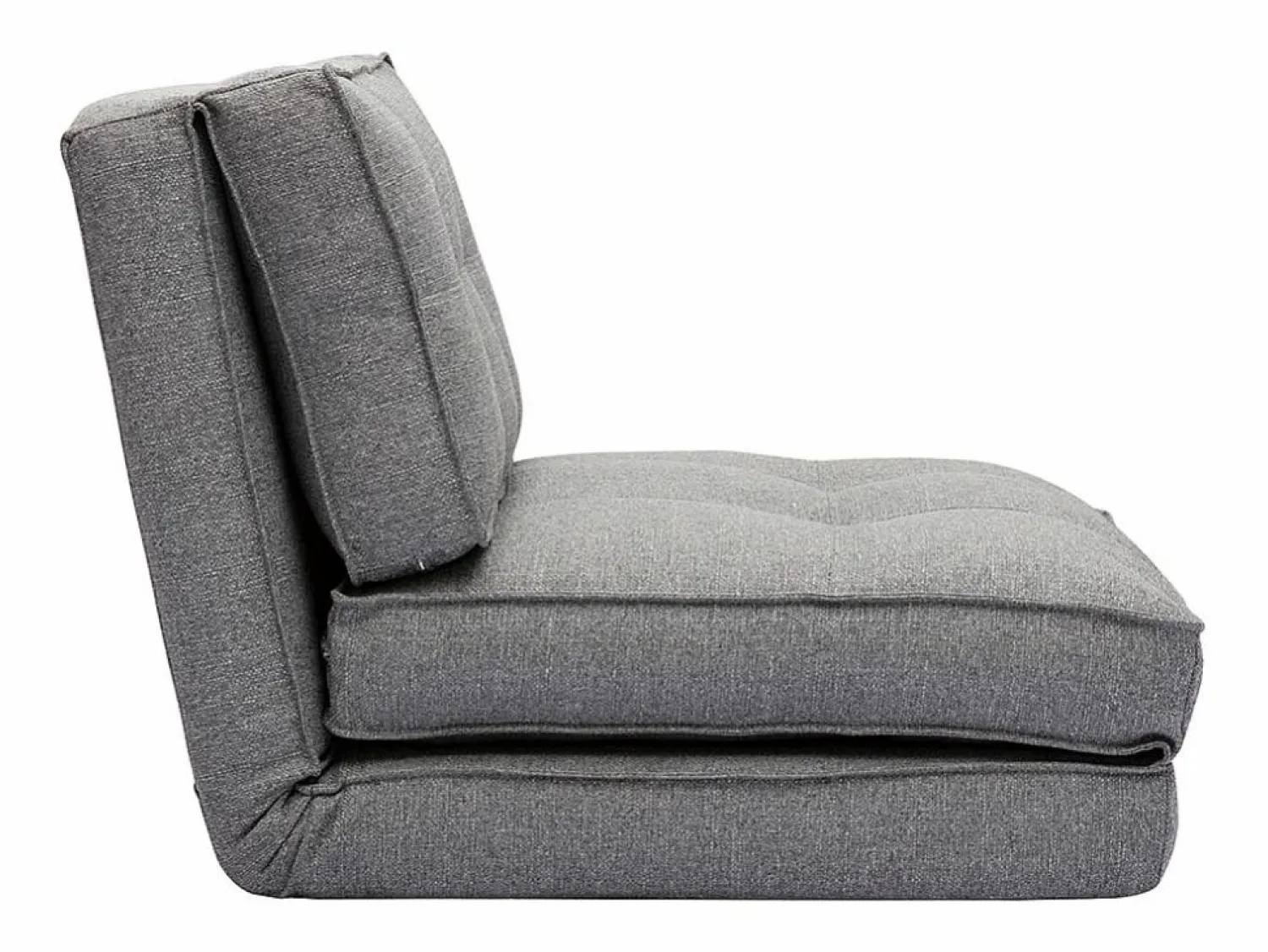 New Sillón cama de 1 plaza de tela jaspeado SALLY Sillón Cama