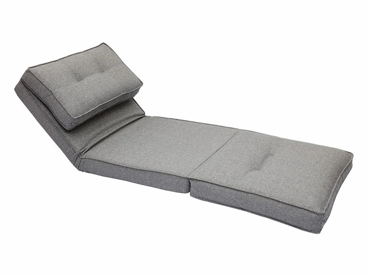 New Sillón cama de 1 plaza de tela jaspeado SALLY Sillón Cama