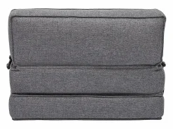 Clearance Miliboo Sillón cama de 1 plaza de tela KATY Gris