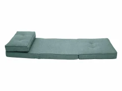 Best Miliboo Sillón cama de 1 plaza de tela verde celadón SALLY Azul