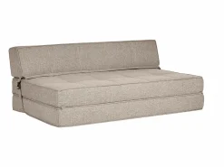 Miliboo Sillón cama de 2 plazas de tela color topo KATY