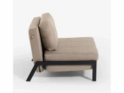 New Modus Sofa Sillón cama de tela plegable para salón o despacho Selene - Beige