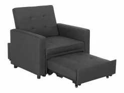 Le roi du relax Sillón cama individual con reposabrazos de diseño moderno Brooke -