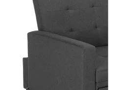 Le roi du relax Sillón cama individual con reposabrazos de diseño moderno Brooke -