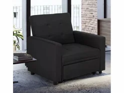 Le roi du relax Sillón cama individual con reposabrazos de diseño moderno Brooke -