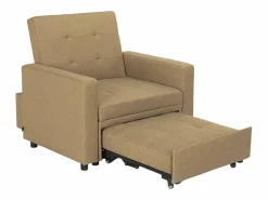 Le roi du relax Sillón cama individual con reposabrazos de diseño moderno Brooke -