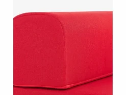 Outlet Modus Sofa Sillón cama plegable compacto 2 en 1 de tela Betty - Rojo