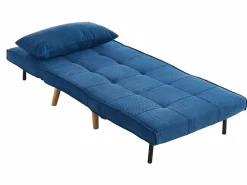 Discount Sillón cama tela y patas madera CHILA Sillón Escandinavo|Sillón Cama