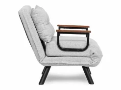 Best Sillón cama versátil de 1 plaza – 175 cm x 60 cm – – estructura de metal Sillón Escandinavo