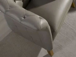 Angel Cerda Sillón Chester piel 5132 Gris