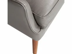 Angel Cerda Sillón Chester piel gris oscuro 5085 Beige