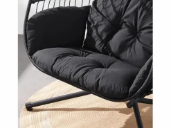 Discount Concept-Usine Sillón colgante 2 plazas FARO Negro