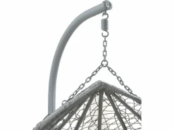 Online MYLIA Sillón colgante 2 plazas resina trenzada - CAYAMBE Gris