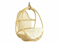 Vente-unique Sillón colgante de ratán natural con cojín de asiento BRIANNA