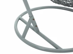 Hot Sillón colgante de ratán trenzado - con cojines blancos - OROSI de Sillón Colgante