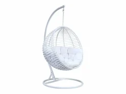 Best MYLIA Sillón colgante de resina trenzada - - BONTOC Blanco