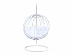 Best MYLIA Sillón colgante de resina trenzada - - BONTOC Blanco