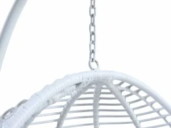 Best MYLIA Sillón colgante de resina trenzada - - BONTOC Blanco