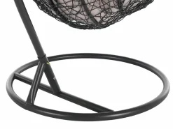 Best Sillón colgante de resina trenzada - Antracita - CAMPLI de MYLIA Sillón Colgante