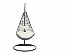 Best MYLIA Sillón colgante de resina trenzada antracita - OROSI Negro