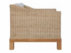 vidaxl Sillón con cojines ratán natural