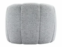 Discount Vente-unique Sillón con forma de concha en chenilla color DELIPO Gris