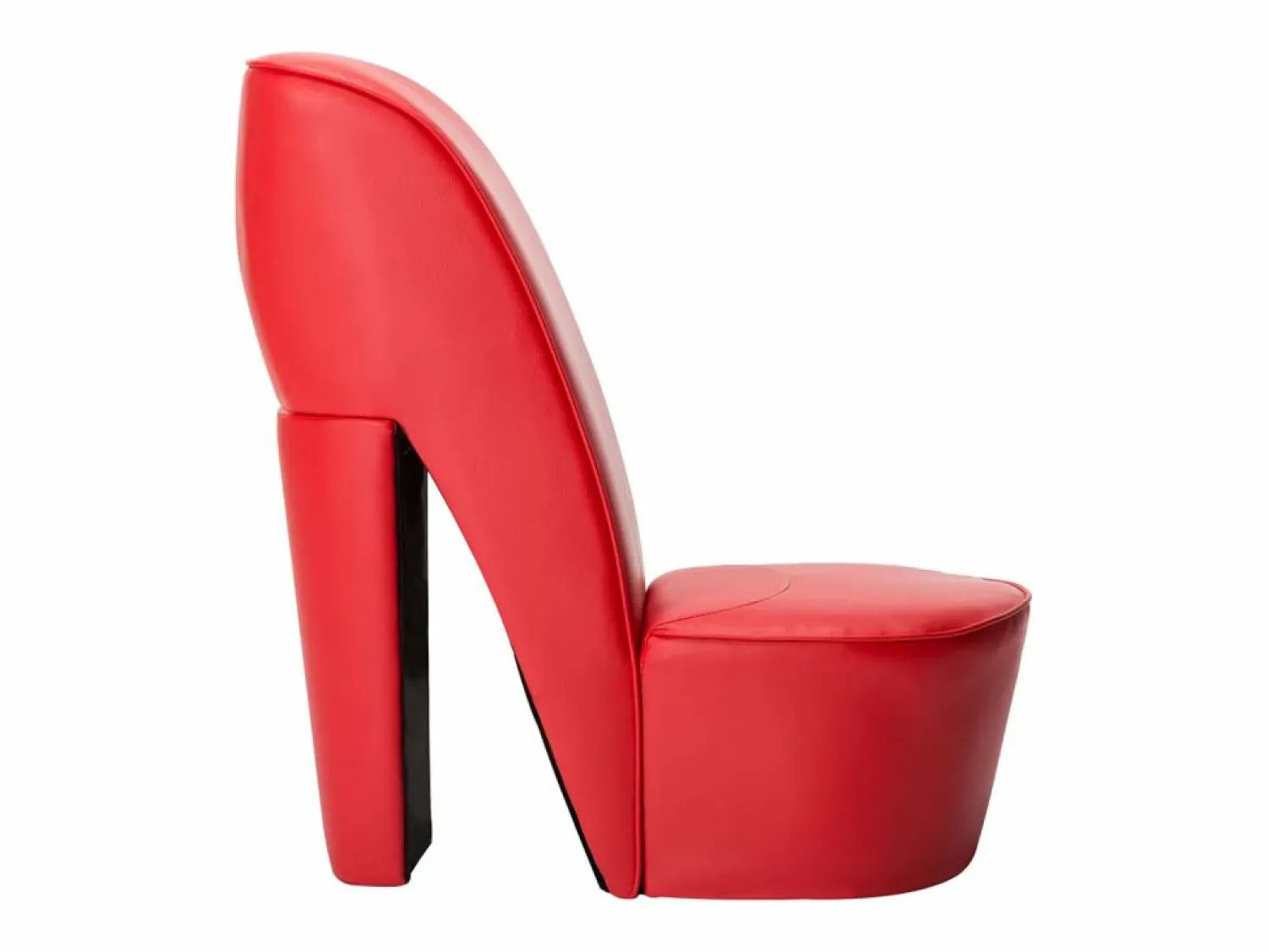 Hot Clicnbuy Sillón con forma de zapato de tacón cuero sintético Rojo