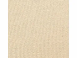 Clearance vidaxl Sillón con patas mecedoras y taburete de tela color Crema